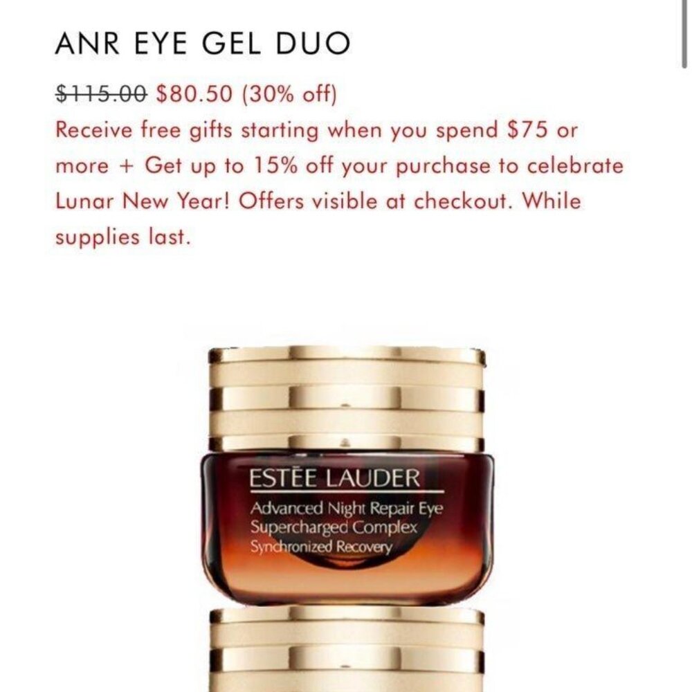 (pack of 2) Estée Lauder advanced night repair eye cream 15ml - Picture 13 of 14